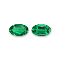 0.55 Ct.Tw.Total Carat Weight Emerald Pair from Afghanistan Video
