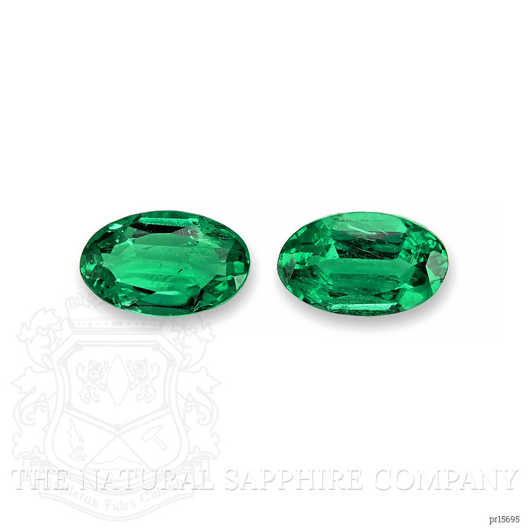 0.55 Ct.Tw. Emerald Pair from Afghanistan