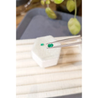 0.55&nbsp;Ct.Tw.Total Carat Weight Emerald Pair from Afghanistan Life Style