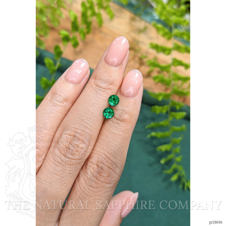 0.80 Ct.Tw. Emerald Pair from Afghanistan