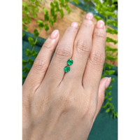 0.80 Ct.Tw.Total Carat Weight Emerald Pair from Afghanistan Life Style