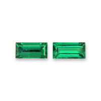 0.53 Ct.Tw.Total Carat Weight Emerald Pair from Afghanistan Video