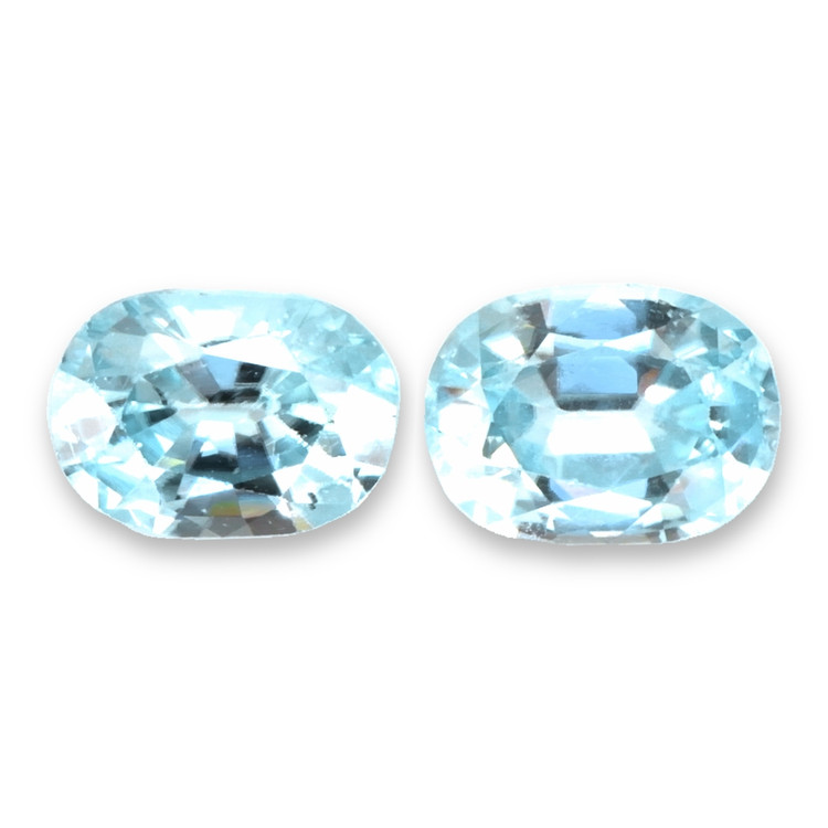 5.15 Ct.Tw. Blue Aquamarine Pair from Brazil