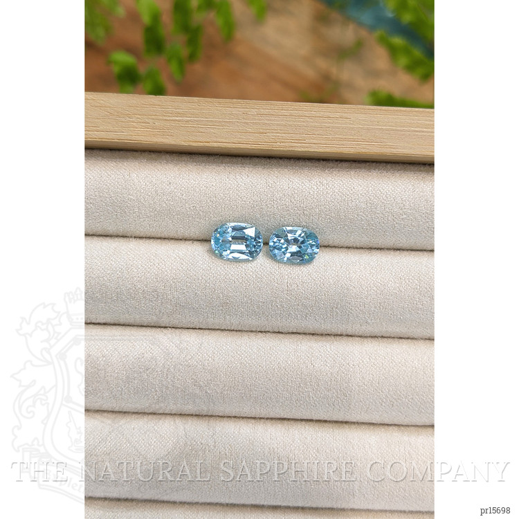 5.15 Ct.Tw. Blue Aquamarine Pair from Brazil