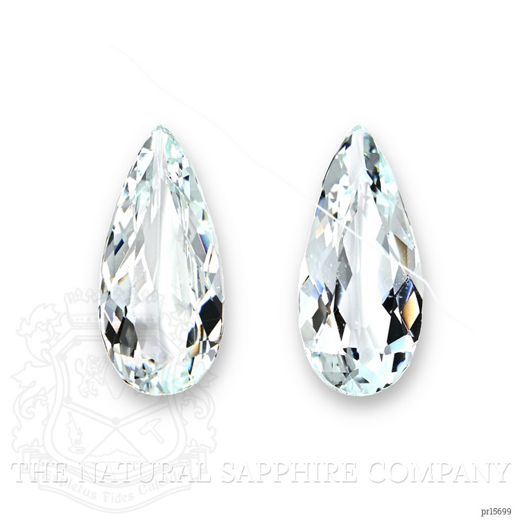 21.56 Ct.Tw. Bluish Green Aquamarine Pair from Brazil