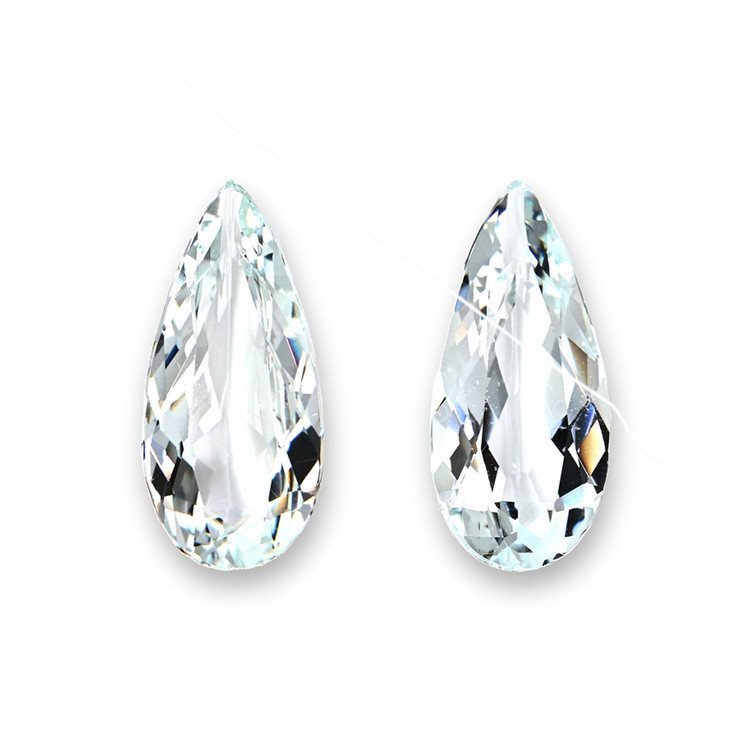 21.56 Ct.Tw. Bluish Green Aquamarine Pair from Brazil