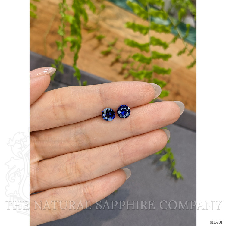2.03 Ct.Tw. Blue Sapphire Pair from Ceylon (Sri Lanka)