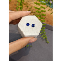 2.03&nbsp;Ct.Tw.Total Carat Weight Blue Sapphire Pair from Ceylon (Sri Lanka) Life Style