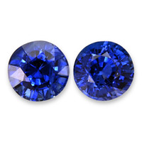 2.25&nbsp;Ct.Tw.Total Carat Weight Blue Sapphire Pair from Ceylon (Sri Lanka) Video