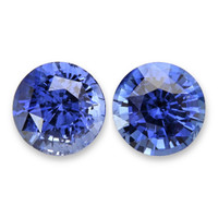 2.86&nbsp;Ct.Tw.Total Carat Weight Blue Sapphire Pair from Ceylon (Sri Lanka) Video