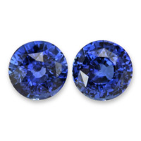 3.06&nbsp;Ct.Tw.Total Carat Weight Blue Sapphire Pair from Ceylon (Sri Lanka) Video