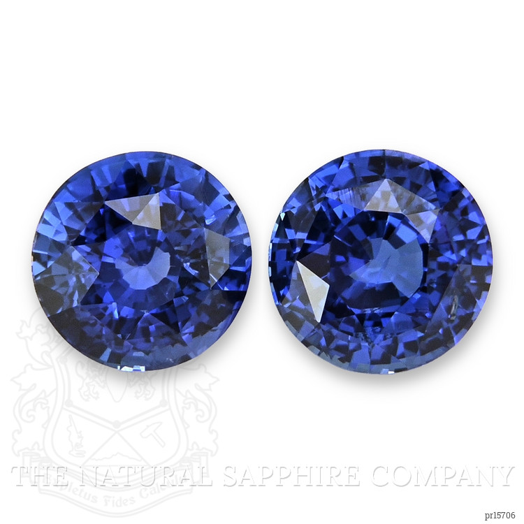 3.06 Ct.Tw. Blue Sapphire Pair from Ceylon (Sri Lanka)