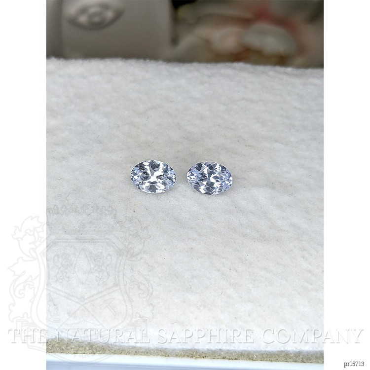 1.77 Ct.Tw. Blue Sapphire Pair from Ceylon (Sri Lanka)