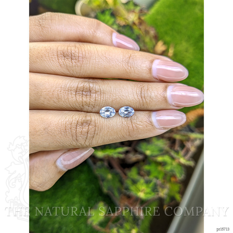 1.77 Ct.Tw. Blue Sapphire Pair from Ceylon (Sri Lanka)