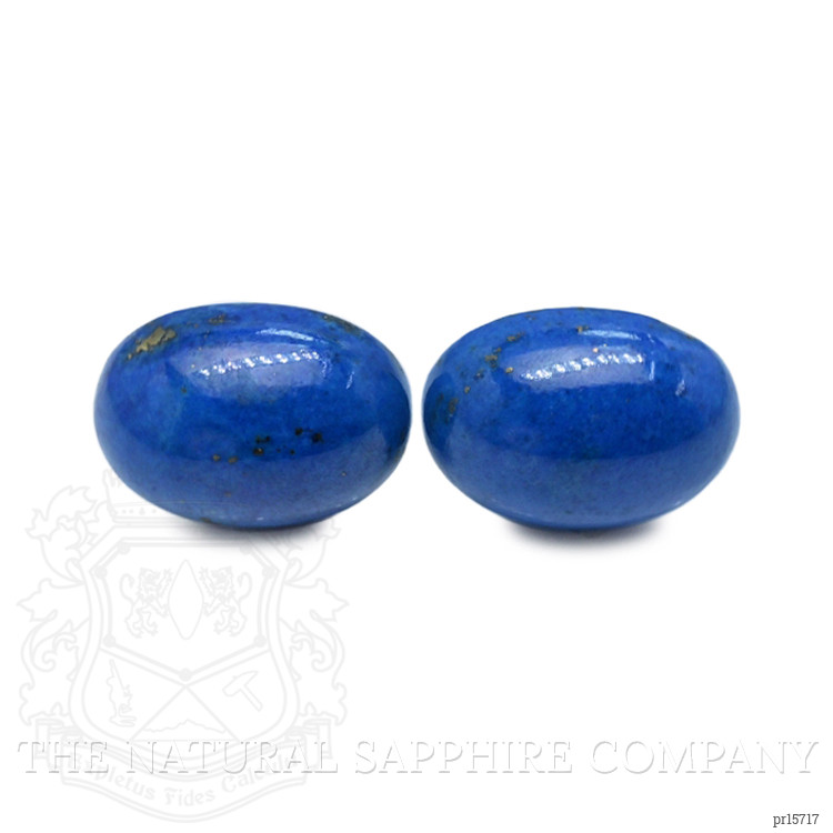 25.86 Ct.Tw. Cabochon Lapis Pair from Afghanistan