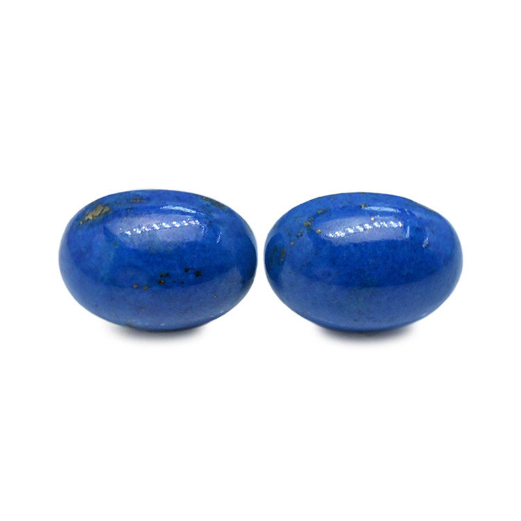 25.86 Ct.Tw. Cabochon Lapis Pair from Afghanistan