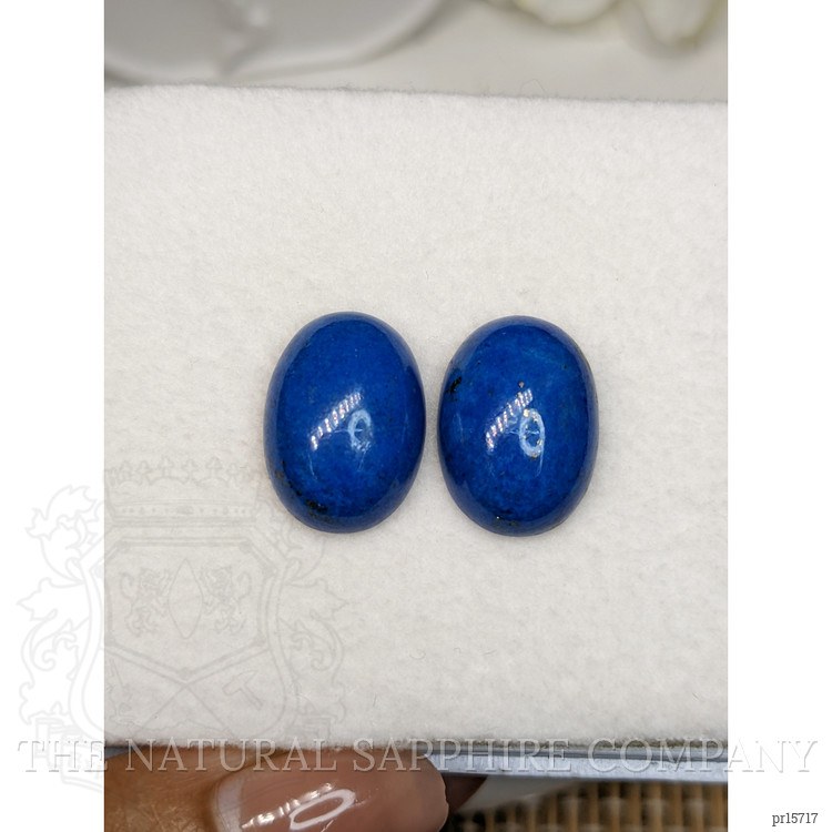 25.86 Ct.Tw. Cabochon Lapis Pair from Afghanistan