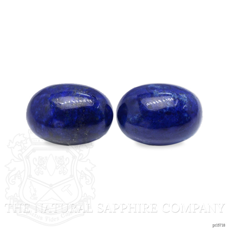 65.32 Ct.Tw. Cabochon Lapis Pair from Afghanistan