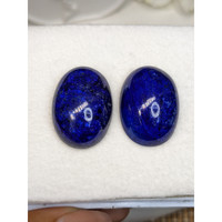 65.32 Ct.Tw.Total Carat Weight Cabochon Lapis Pair from Afghanistan Life Style