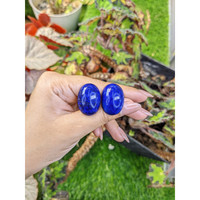 65.32&nbsp;Ct.Tw.Total Carat Weight Cabochon Lapis Pair from Afghanistan Life Style