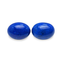 37.03 Ct.Tw.Total Carat Weight Cabochon Lapis Pair from Afghanistan Video