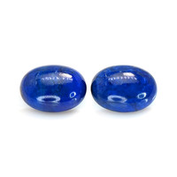 21.23&nbsp;Ct.Tw.Total Carat Weight Cabochon Lapis Pair from Afghanistan Video