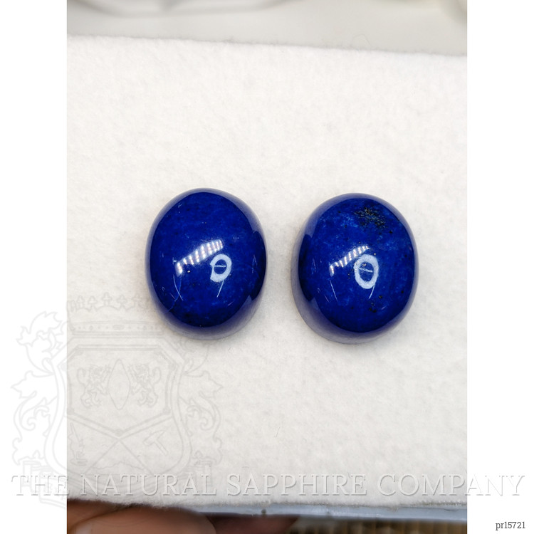 43.45 Ct.Tw. Cabochon Lapis Pair from Afghanistan