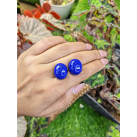 43.45&nbsp;Ct.Tw.Total Carat Weight Cabochon Lapis Pair from Afghanistan Life Style
