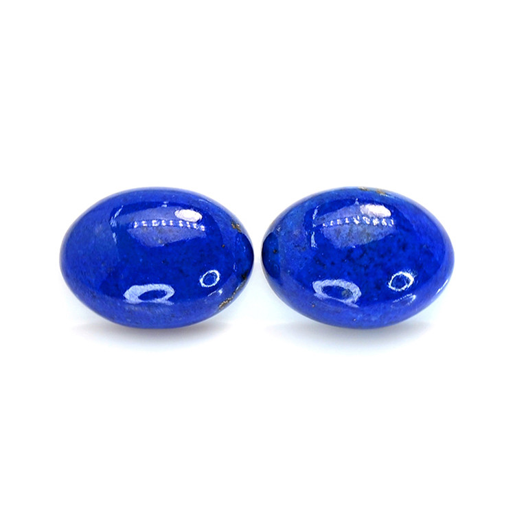 33.79 Ct.Tw. Cabochon Lapis Pair from Afghanistan