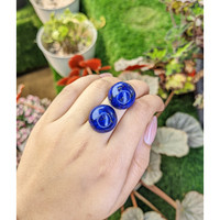51.46&nbsp;Ct.Tw.Total Carat Weight Cabochon Lapis Pair from Afghanistan Life Style
