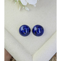 51.46 Ct.Tw.Total Carat Weight Cabochon Lapis Pair from Afghanistan Life Style