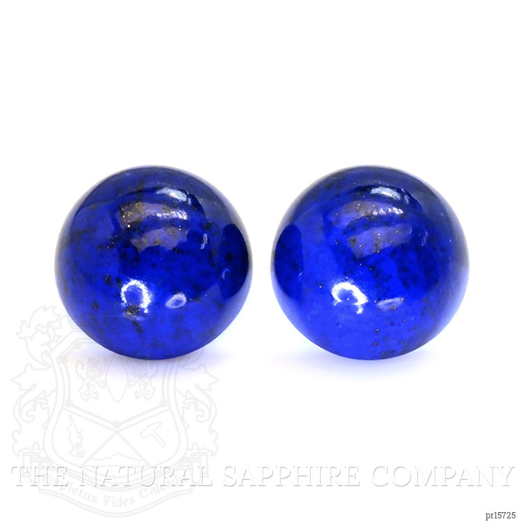 33.33 Ct.Tw. Cabochon Lapis Pair from Afghanistan