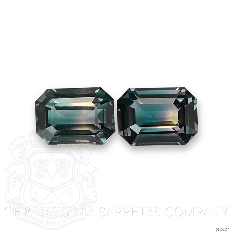 2.59 Ct.Tw. Bi Color / Parti Sapphire Pair from Kenya