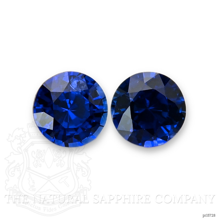 1.54 Ct.Tw. Blue Sapphire Pair from Ceylon (Sri Lanka)