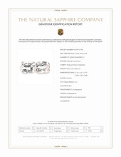 1.26&nbsp;Ct.Tw.Total Carat Weight Peach Sapphire Pair from Madagascar Scan Report