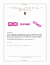 1.42&nbsp;Ct.Tw.Total Carat Weight Pink Sapphire Pair from Ceylon (Sri Lanka) Appraisal