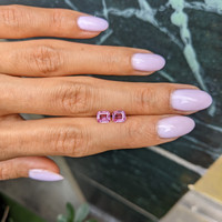 1.42&nbsp;Ct.Tw.Total Carat Weight Pink Sapphire Pair from Ceylon (Sri Lanka) Life Style