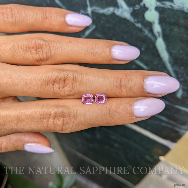 1.42 Ct.Tw. Pink Sapphire Pair from Ceylon (Sri Lanka)