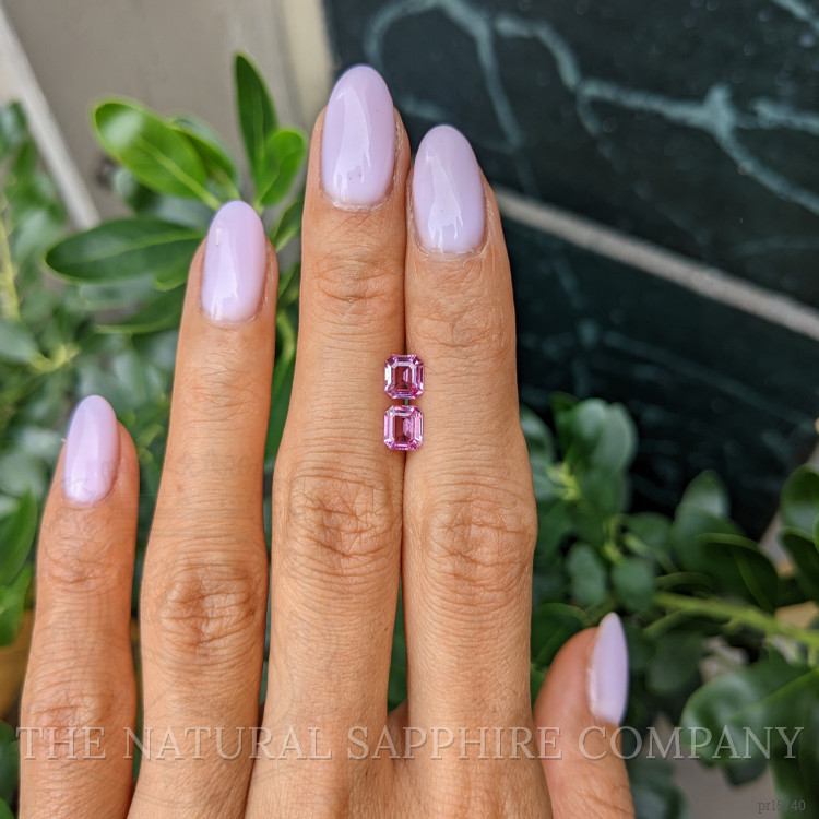 1.42 Ct.Tw. Pink Sapphire Pair from Ceylon (Sri Lanka)