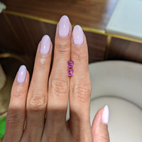 1.42&nbsp;Ct.Tw.Total Carat Weight Pink Sapphire Pair from Ceylon (Sri Lanka) Life Style