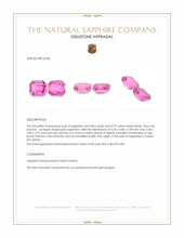 1.65 Ct.Tw.Total Carat Weight Pink Sapphire Pair from Ceylon (Sri Lanka) Appraisal