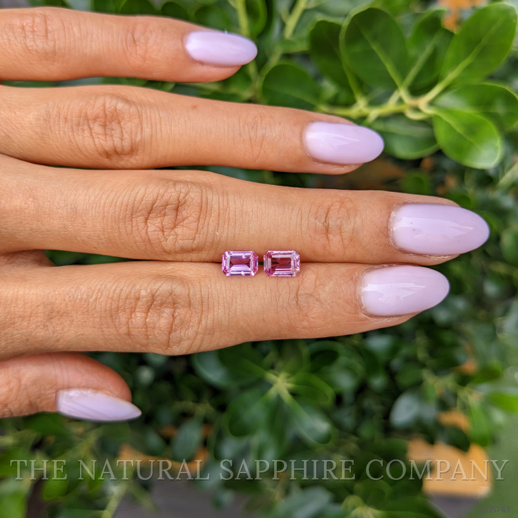 1.81 Ct.Tw. Pink Sapphire Pair from Ceylon (Sri Lanka)