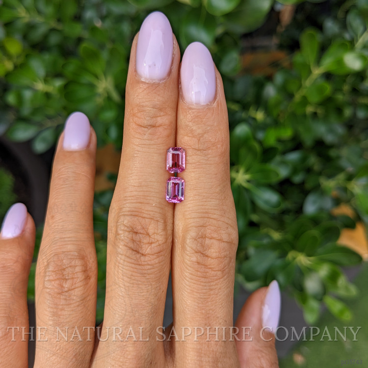 1.81 Ct.Tw. Pink Sapphire Pair from Ceylon (Sri Lanka)
