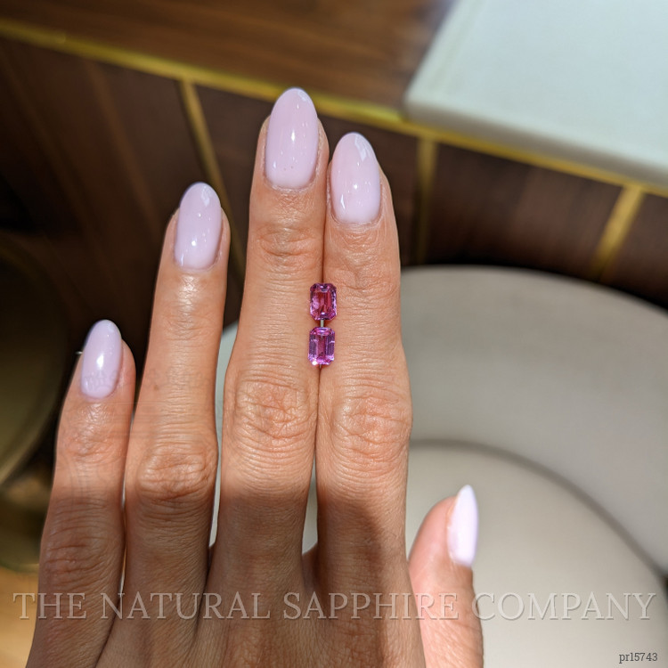 1.81 Ct.Tw. Pink Sapphire Pair from Ceylon (Sri Lanka)