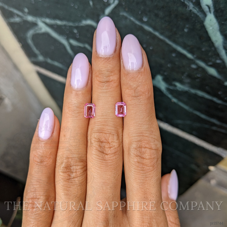 1.74 Ct.Tw. Pink Sapphire Pair from Ceylon (Sri Lanka)