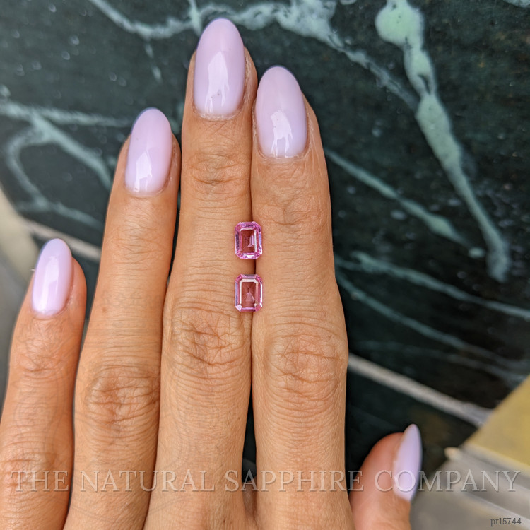 1.74 Ct.Tw. Pink Sapphire Pair from Ceylon (Sri Lanka)