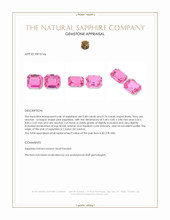 1.64&nbsp;Ct.Tw.Total Carat Weight Pink Sapphire Pair from Ceylon (Sri Lanka) Appraisal