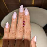 1.64&nbsp;Ct.Tw.Total Carat Weight Pink Sapphire Pair from Ceylon (Sri Lanka) Life Style