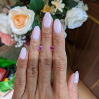 1.61&nbsp;Ct.Tw.Total Carat Weight Pink Sapphire Pair from Ceylon (Sri Lanka) Life Style