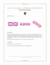 1.48 Ct.Tw.Total Carat Weight Pink Sapphire Pair from Ceylon (Sri Lanka) Appraisal